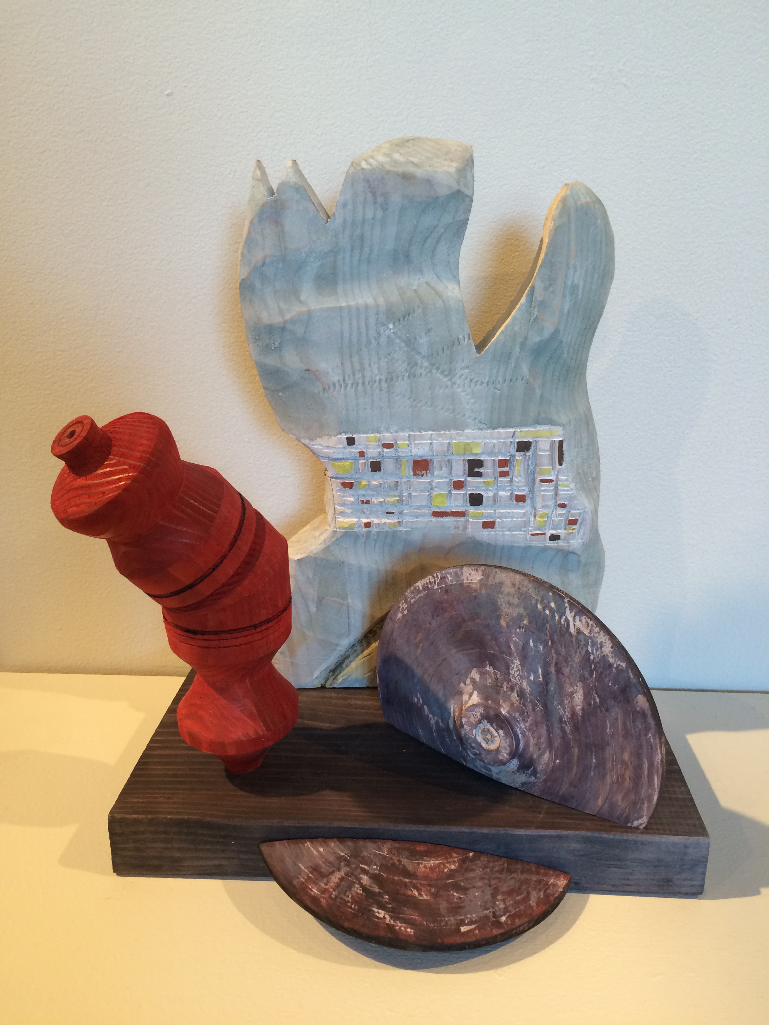 Nebula Greeter 14x12x9 dyed and painted Pine